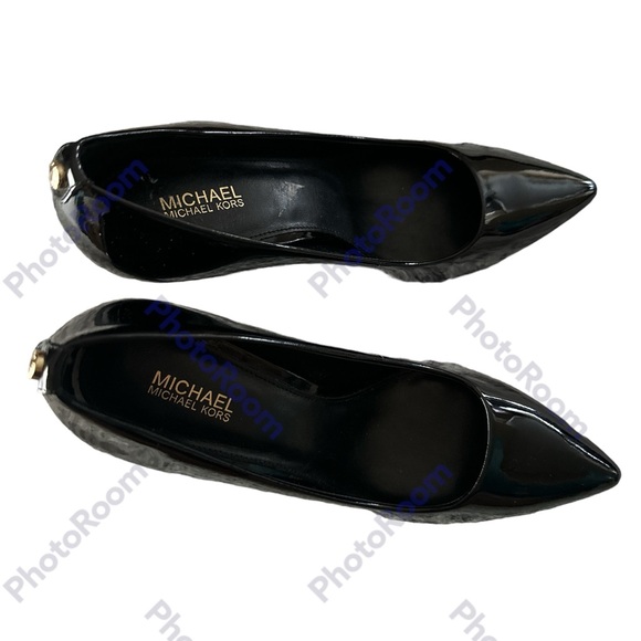 MICHAEL Michael Kors Dorothy Flex Black Patent high heels size 6.5 NEW no box - Picture 6 of 12